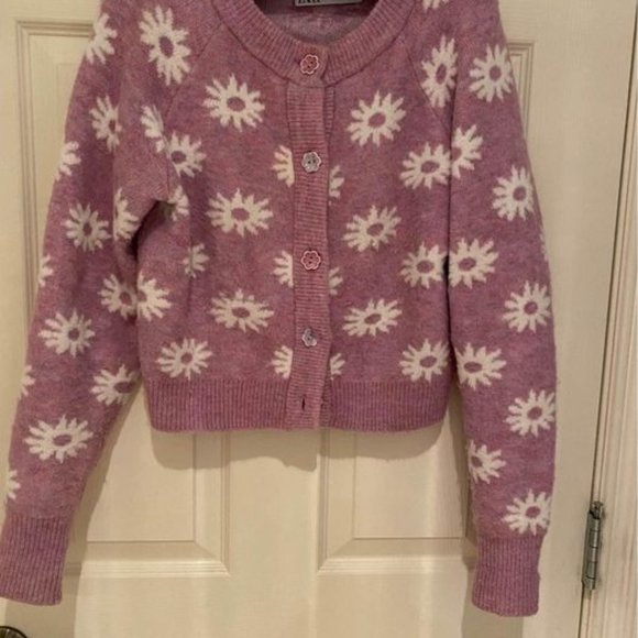 Zara Floral Knit Cardigan -Size S - Picture 5 of 5